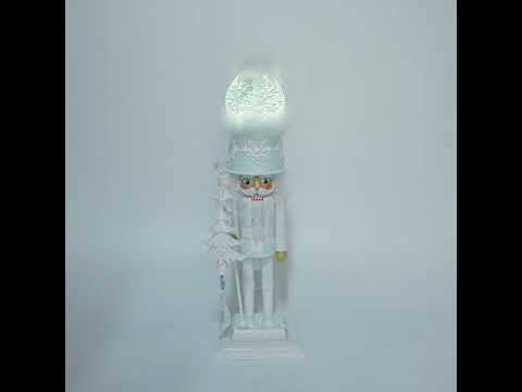Kurt Adler Musical Water Globe Nutcracker White Soldier
