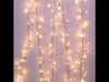 Warm White Superbright Twinkle LED Silver Wire Cluster Garland