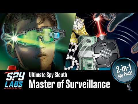 Spy Labs Master of Surveillance - Night Vision Goggles & Motion Detector Alarm
