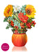 Pop Up Flower Bouquet Greeting Card - Harvest Pumpkin    