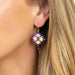 Holly Yashi Elizabeth Medallion Earrings - Royal Purple