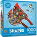 Cardinals 1000 Piece Shaped Puzzle
