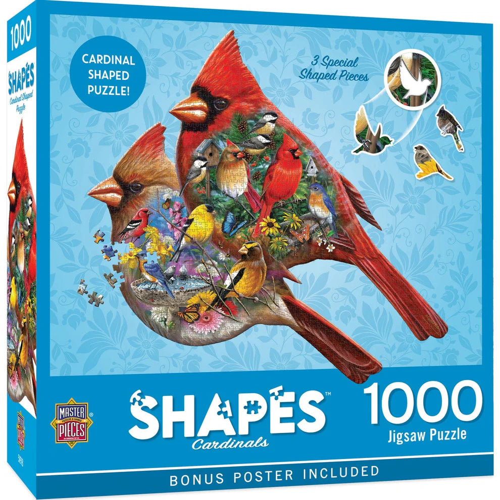 Cardinals 1000 Piece Shaped Puzzle