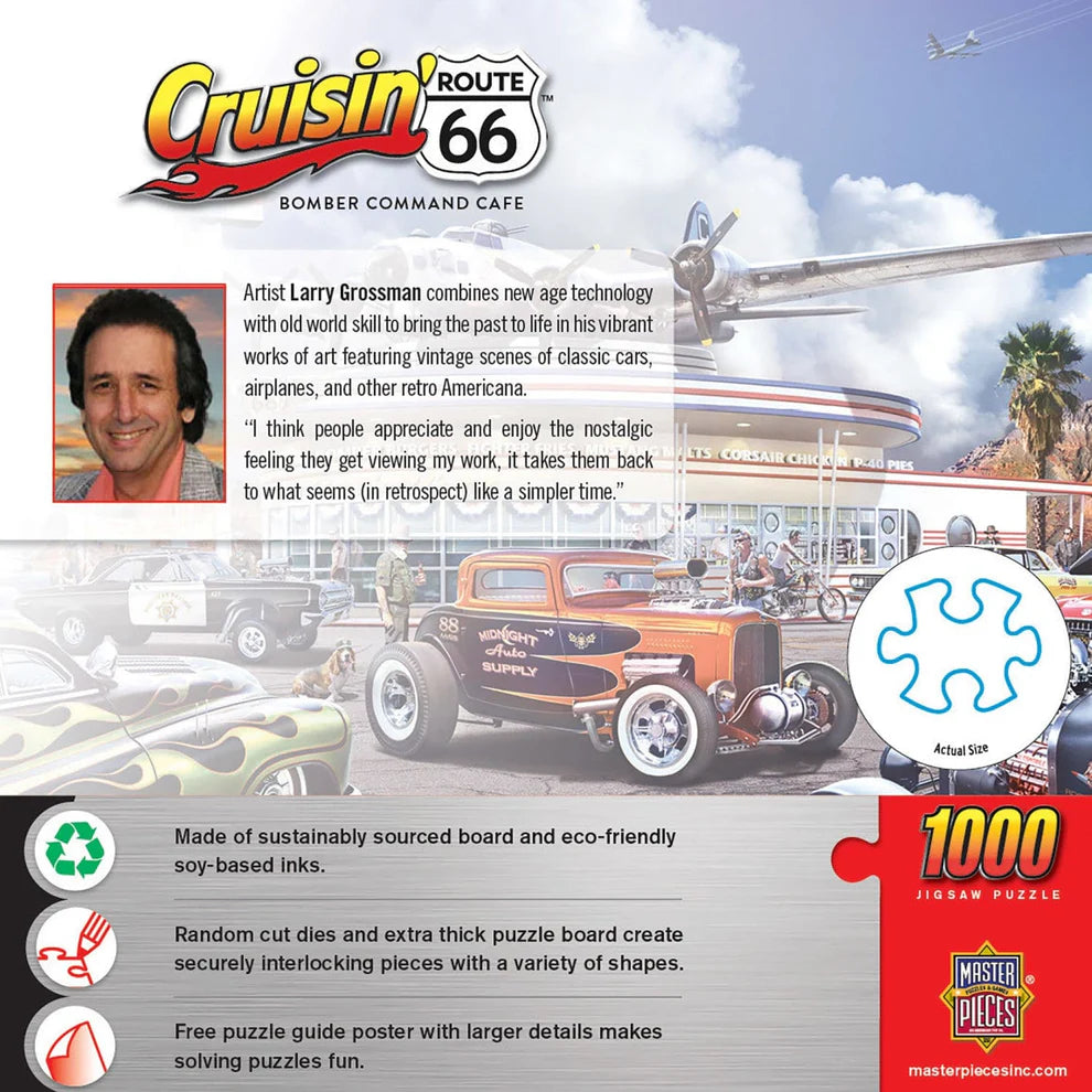 Bomber Command Cafe 1000 Piece Cruisin' Route 66 Puzzle