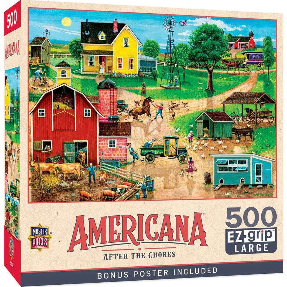 After The Chores 500 Piece Americana Puzzle