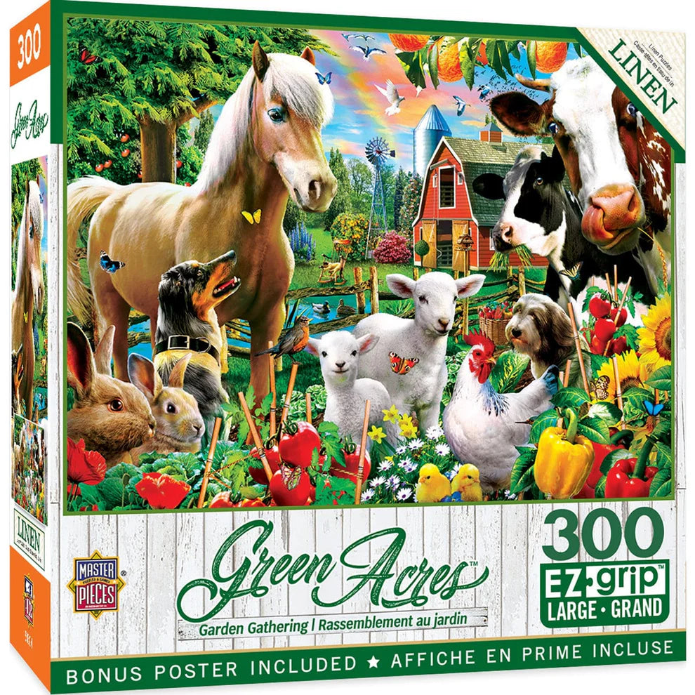 Garden Gathering 300 Piece Large Format Puzzle