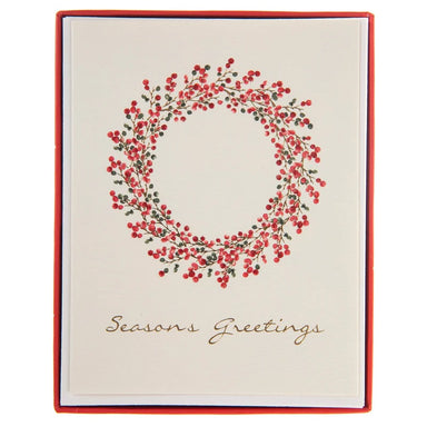 Pepperberry Wreath Boxed Holiday Cards