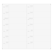 PTR Voyager Notebook Undated Calendar Refill