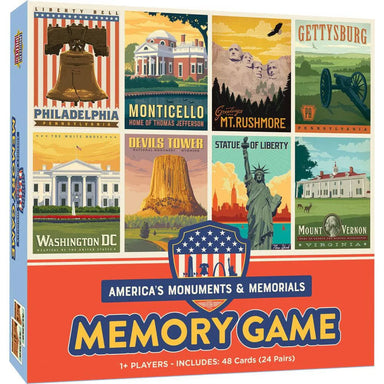 MSTR America's Monuments and Memorials Memory Game