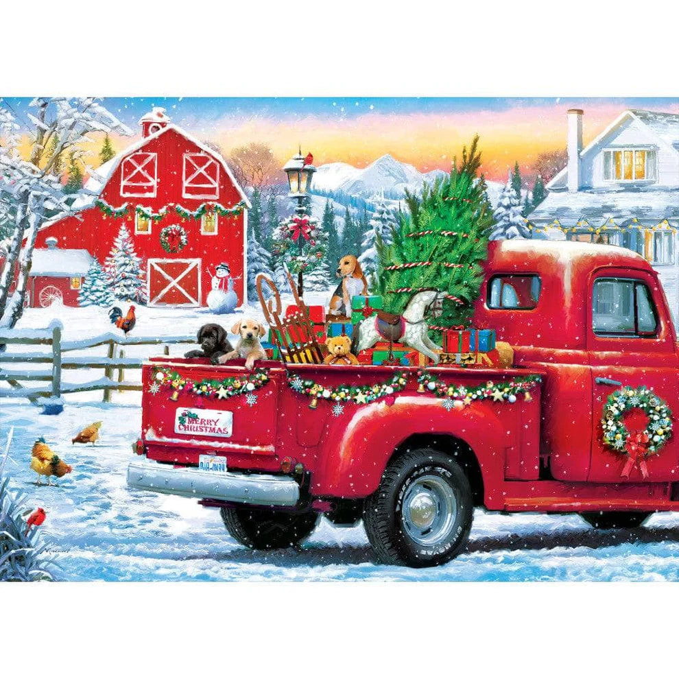 Winter's Joyful Arrival 500 Piece Glitter Sparkle and Shine Puzzle