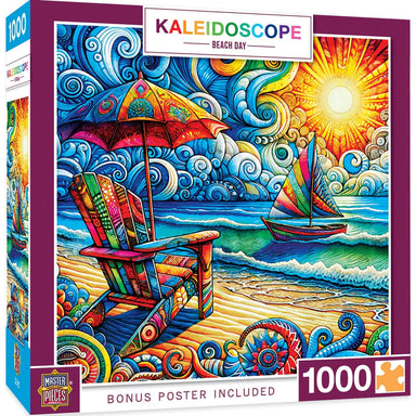 Kaleidoscope Beach Day 1000 Piece Puzzle
