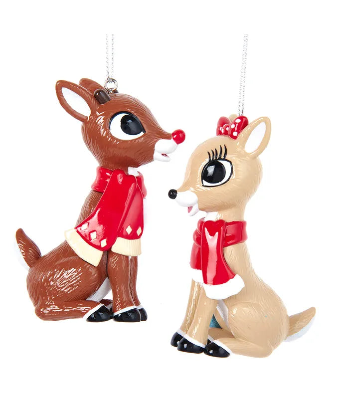 Rudolph The Red Nose Reindeer or Clarice with Scarf - Single, Various Styles