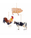 Tin Farm Animals Ornament - Single, Various Options