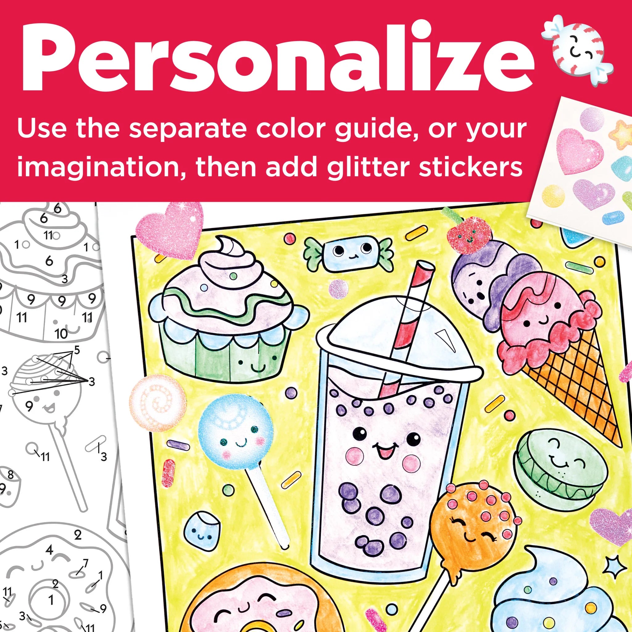 Faber-Castell Paint By Number Sweets Wall Art