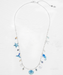 Holly Yashi Sea Treasure Charm Necklace - Shore Blue and Silver