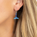 Holly Yashi Whale Tail Earrings - Shore Blue