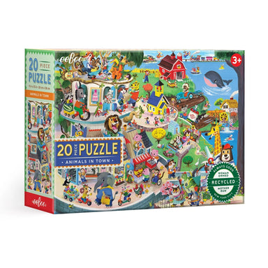 Animals in Town 20 Piece Puzzle