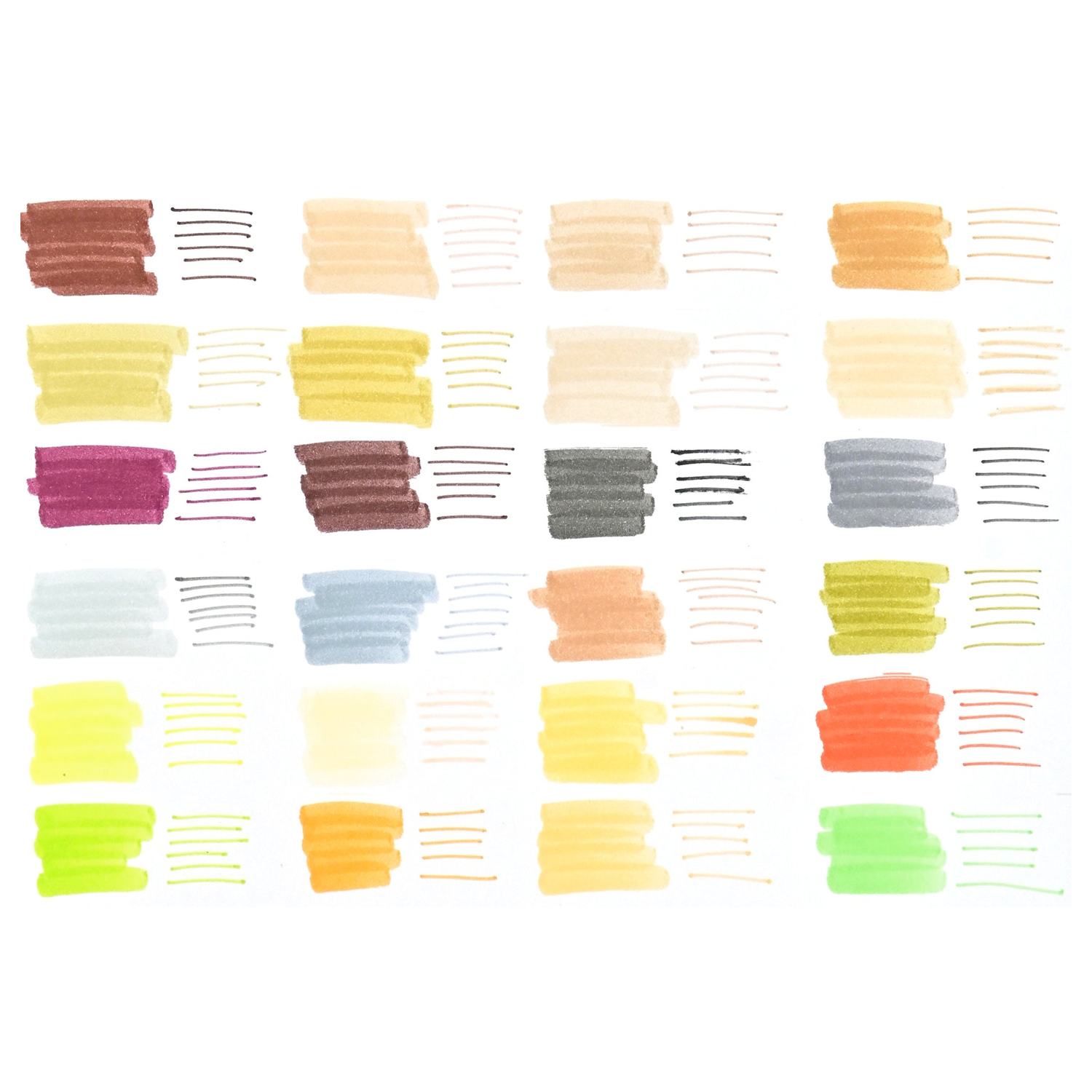 PTR Studio Series - Dual-Tip Skin Tone Markers (Set of 24)