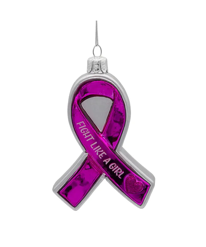 Susan G. Komen® Glass Pink Ribbon Ornament