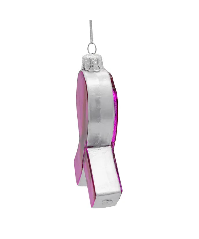 Susan G. Komen® Glass Pink Ribbon Ornament
