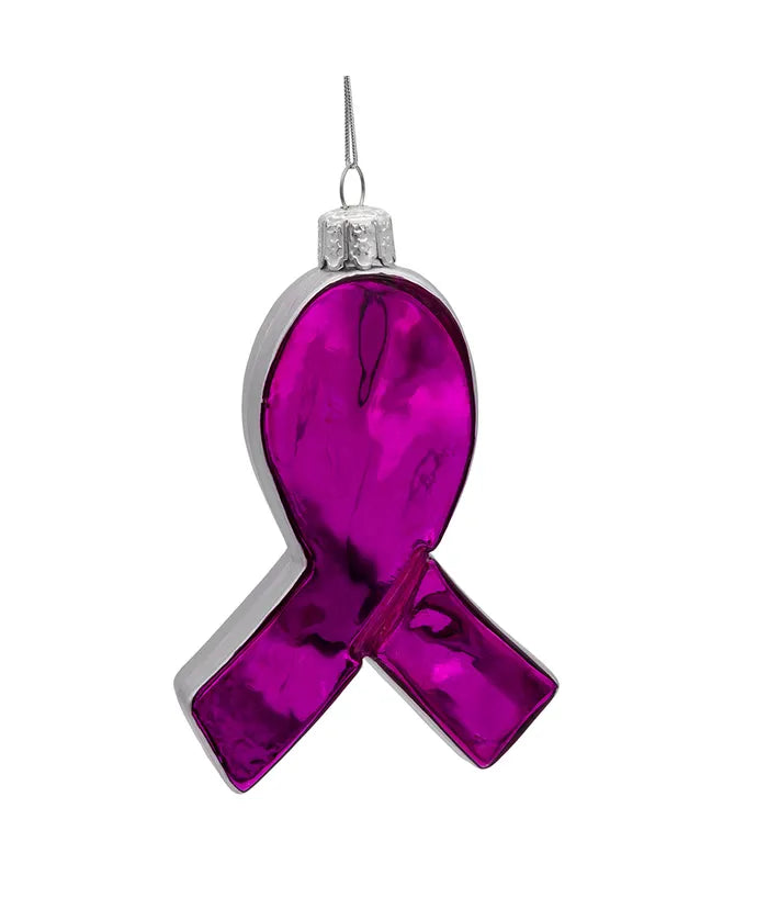 Susan G. Komen® Glass Pink Ribbon Ornament