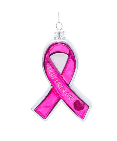 Susan G. Komen® Glass Pink Ribbon Ornament