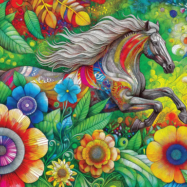 Kaleidoscope Summer Stallion 300 Piece Large Format Puzzle