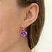 Holly Yashi Blissful Bloom Earrings - Sparkling Fuchsia