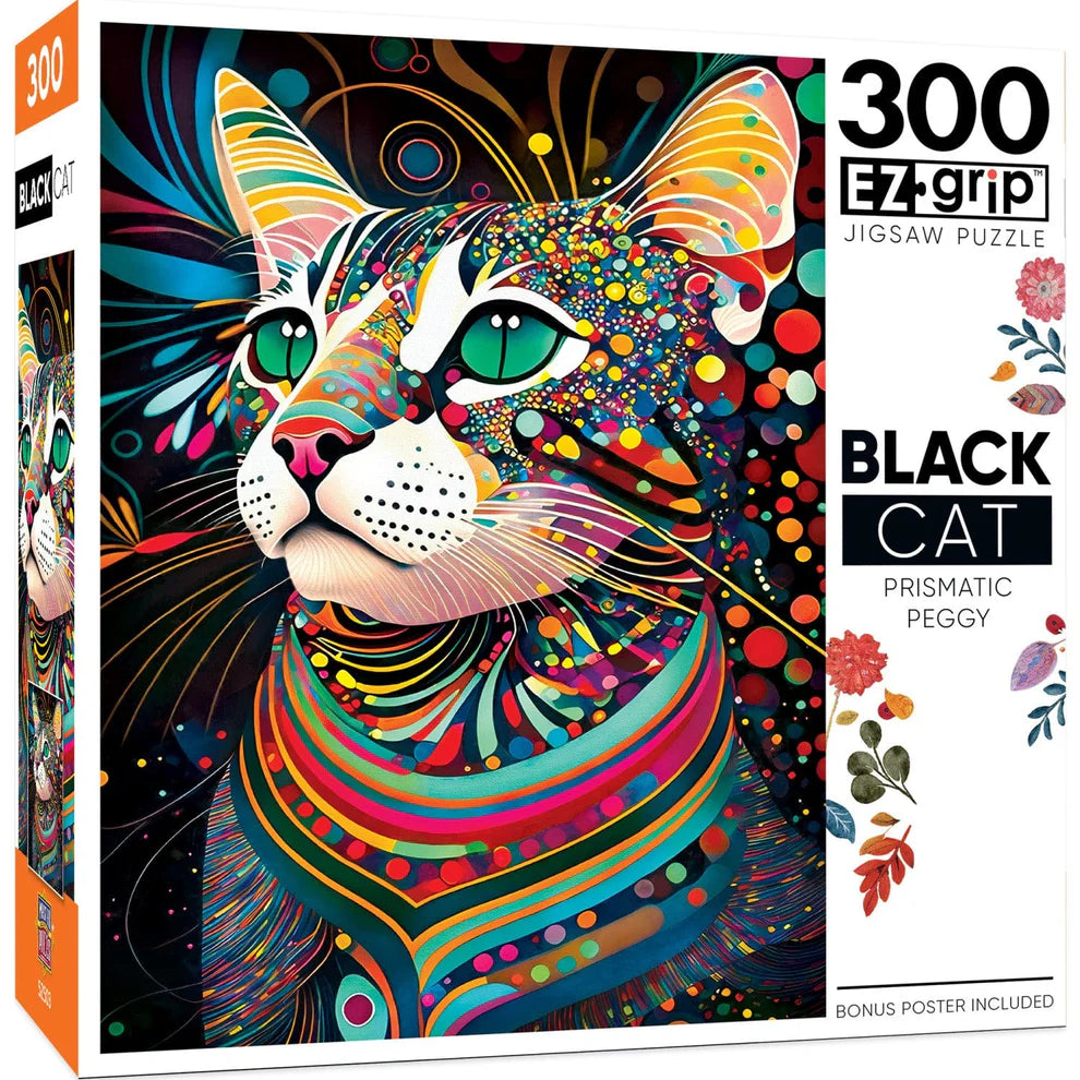 Black Cat Prismatic Peggy 300 Piece Large Format Puzzle