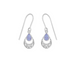 Boma Ornamental Gemstone Dangle Earrings with Light Amethyst