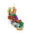 Glass California Ornament
