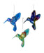 Iridescent Hummingbird Ornament - Single, Various Color Options