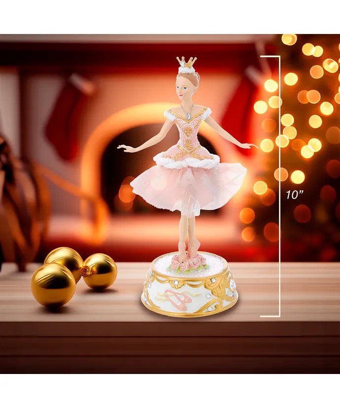 Musical Pink Ballerina Figurine
