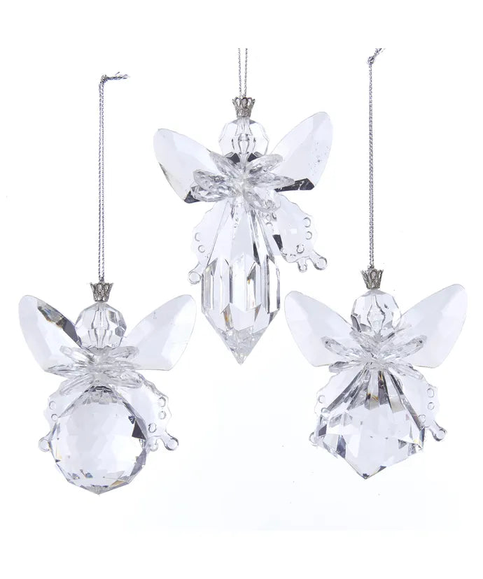 Acrylic Angel Ornament - Single, Various Options