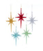 Mid-Century Style Glitter Starburst Ornament - (Single) Various Colors