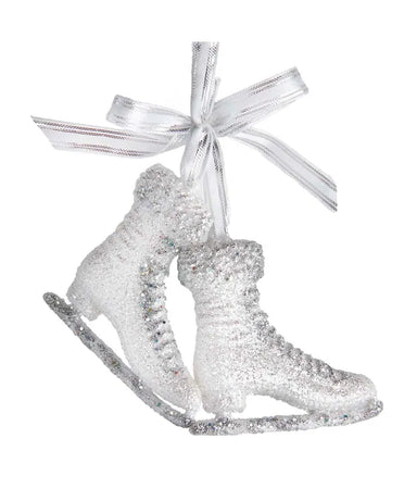 Glittered Ice Skates Ornament