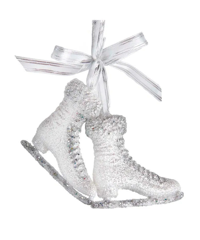 Glittered Ice Skates Ornament