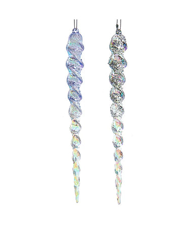 Iridescent Icicle Ornament - Single, Various Options