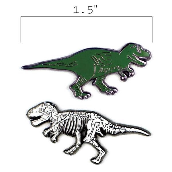 UPG T-Rex Now and Then Enamel Pin Set