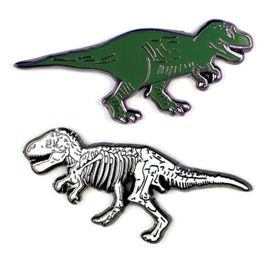 UPG T-Rex Now and Then Enamel Pin Set