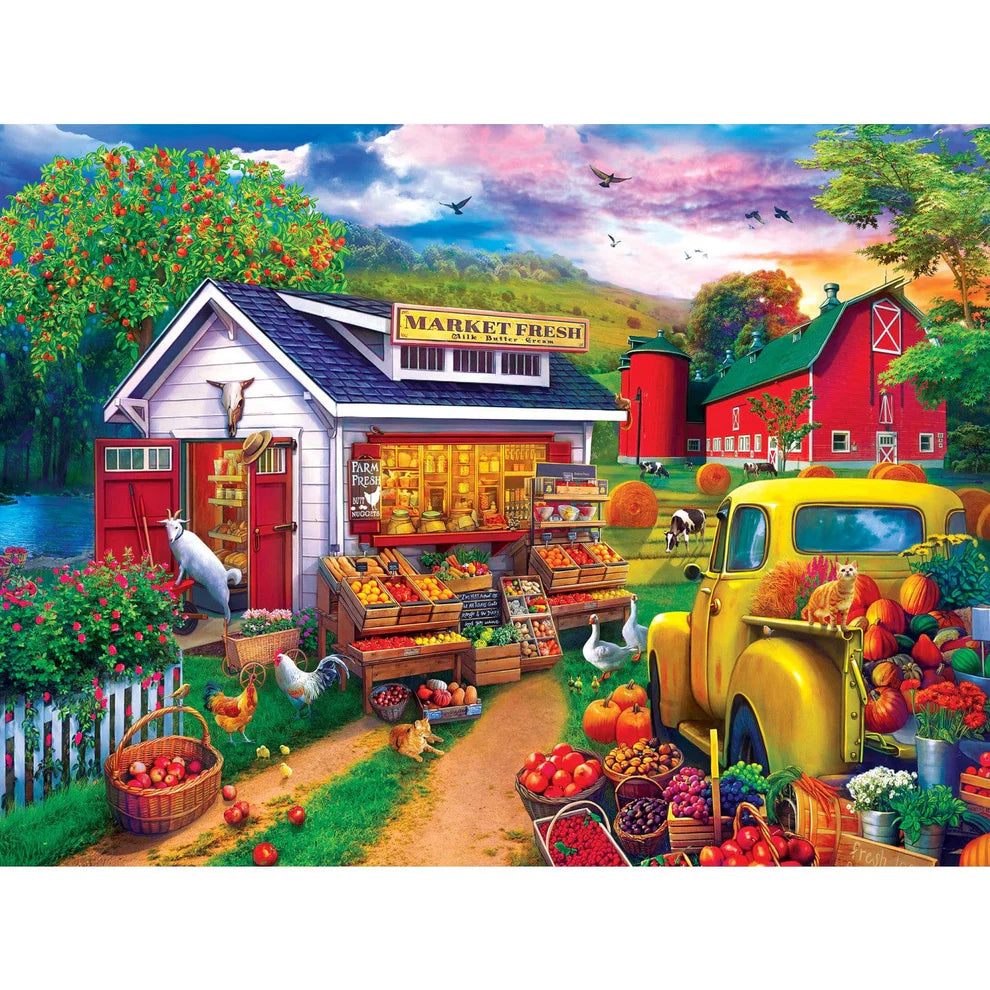 Market Fresh Morning 750 Piece Farmers Market Puzzle