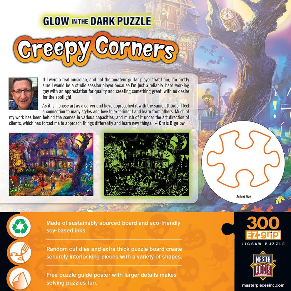 Creepy Corners Glow in The Dark 300 Piece Puzzle