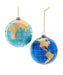 Glass 100mm World Globe Ornament - (Single) Various Options