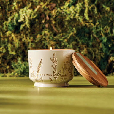 Thymes Outdoor Oasis Citronella Grove Medium Candle