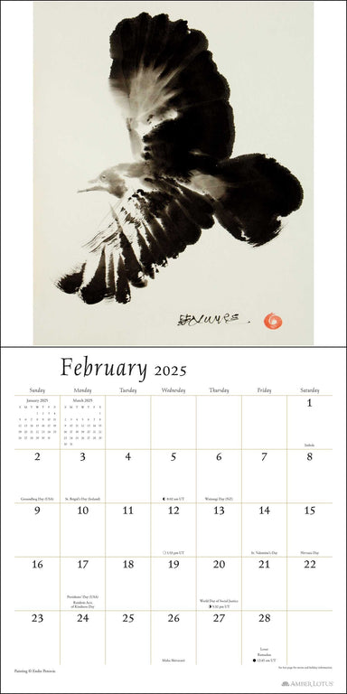 The Artful Crow 2025 Wall Calendar    