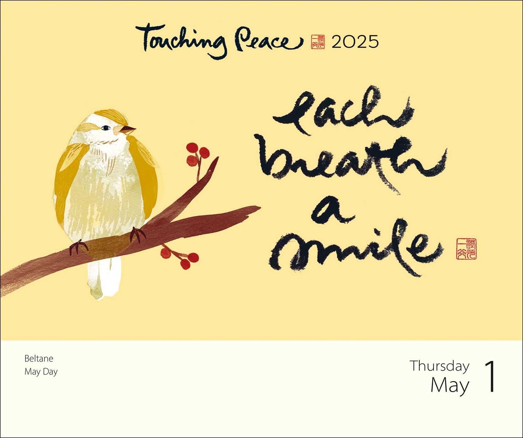 Touching Peace Thich Nhat Hanh 2025 Page A Day Calendar    