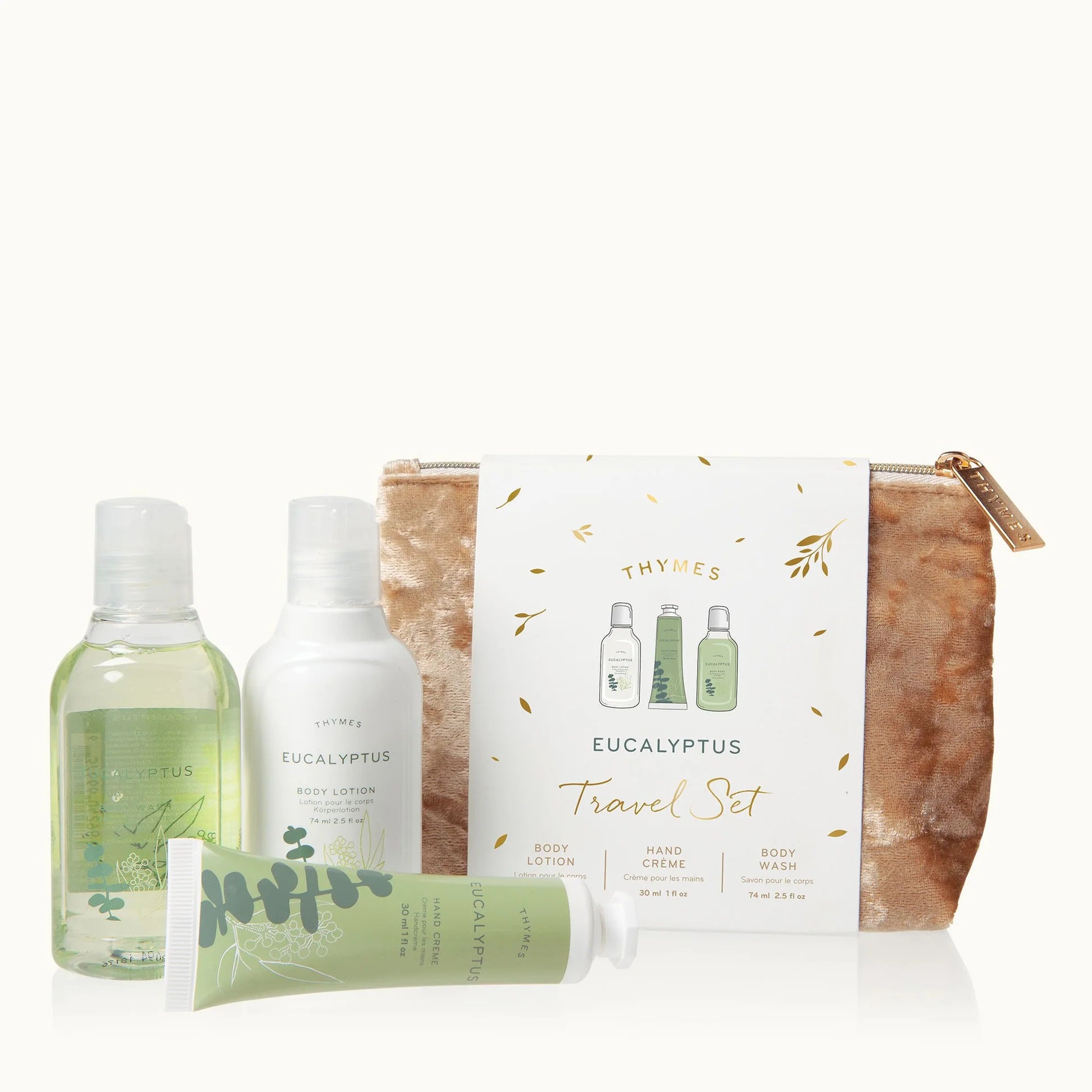 Thymes Eucalyptus Travel Set with Beauty Bag