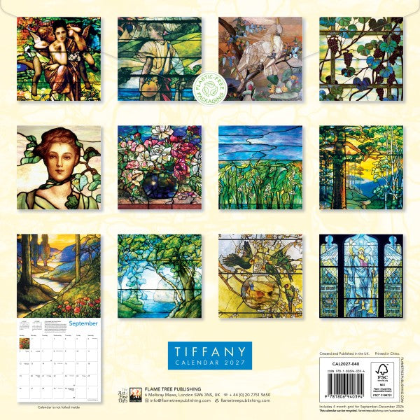 Tiffany 2027 Wall Calendar