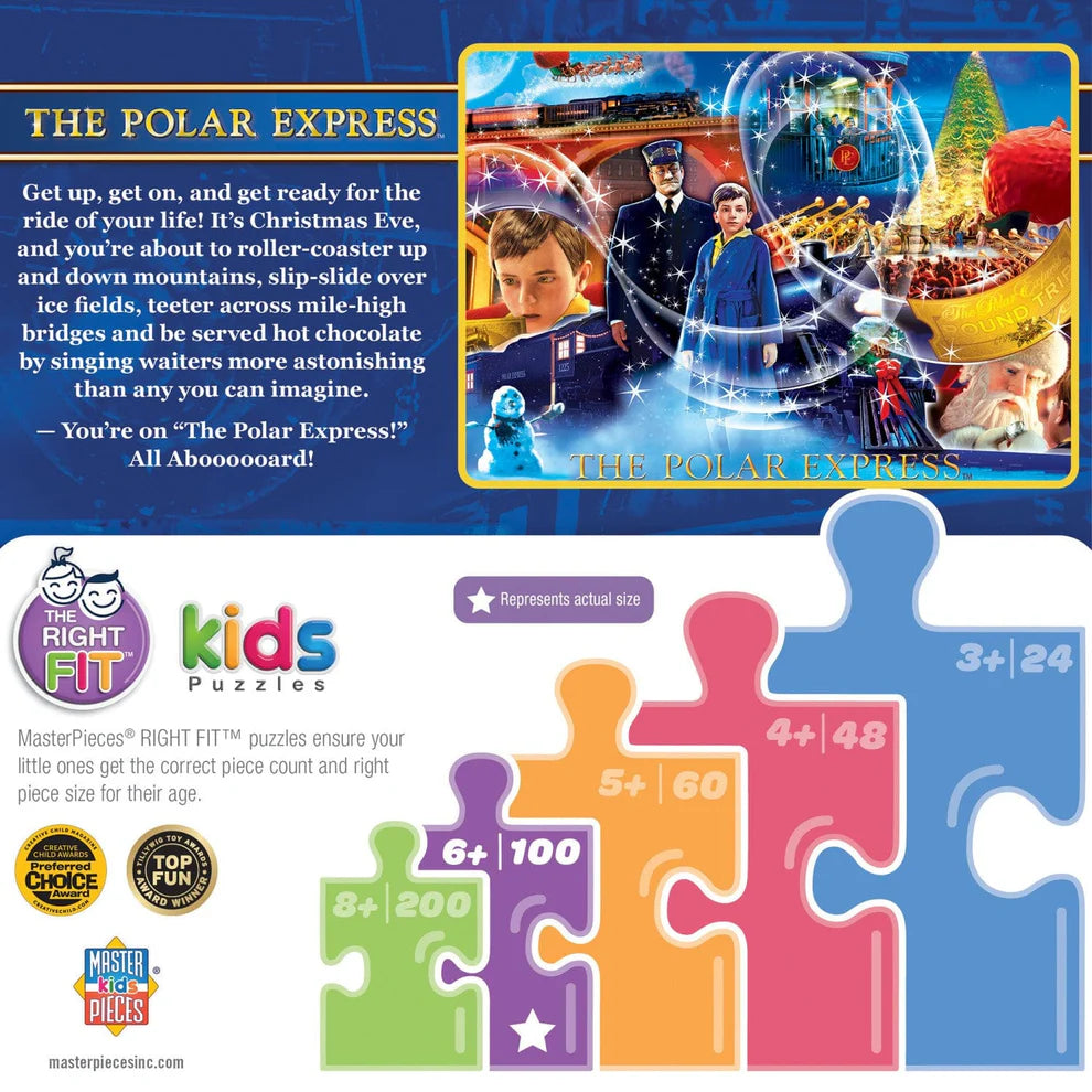 The Golden Ticket Polar Express 100 Piece Puzzle