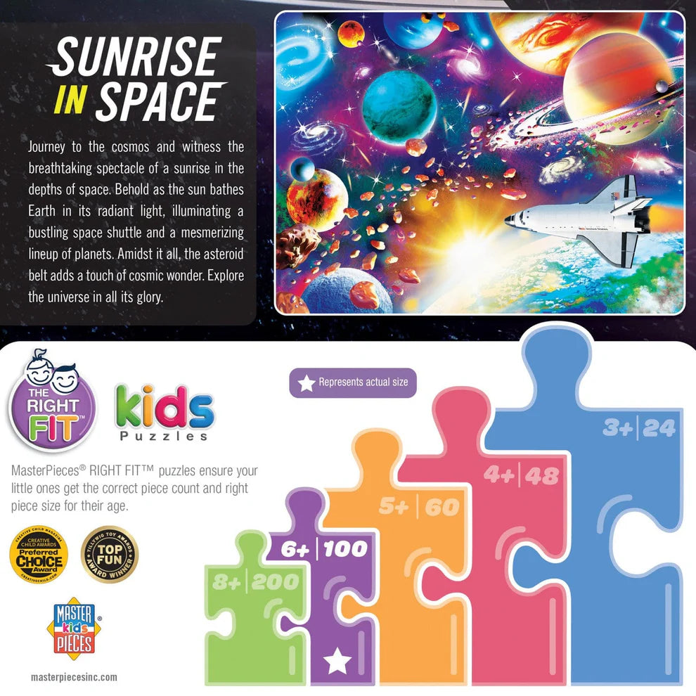 NASA Sunrise In Space 100 Piece Puzzle